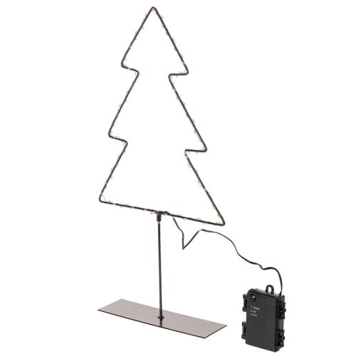 LED-Weihnachtsbaum aus Metall 47 cm batteriebeleuchtet für Innen | Floristik24.ch
