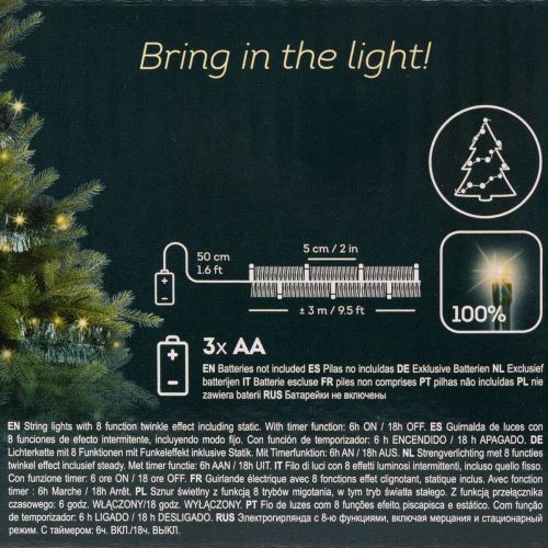 Lametta-Weihnachtsgirlande 3m