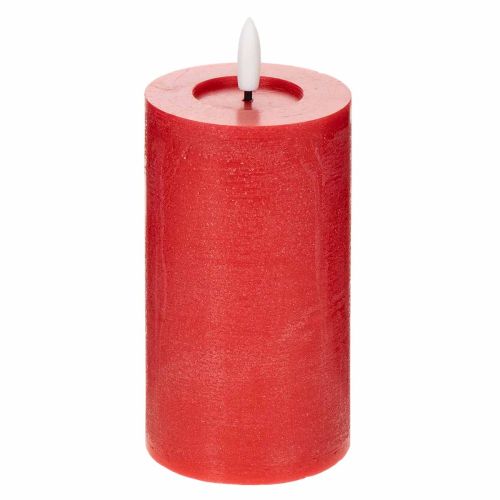ProductNameRote LED-Stumpenkerze aus Echtwachs mit Timer, 15 cm/ProductName
ProductDescription<h2>Rote LED-Stumpenkerze mit Timer für die Wohnraumdekoration</h2>
<p>Diese rote LED-Stumpenkerze besteht aus Echtwachs und hat eine zylindrische Form. Das warm