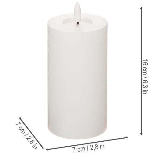 LED-Stumpenkerze flackernd