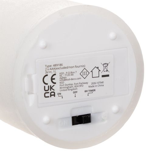 LED-Stumpenkerze flackernd