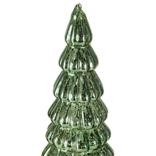 Artikel LED Weihnachtsbaum drehend Grün Silber H34cm 2 St