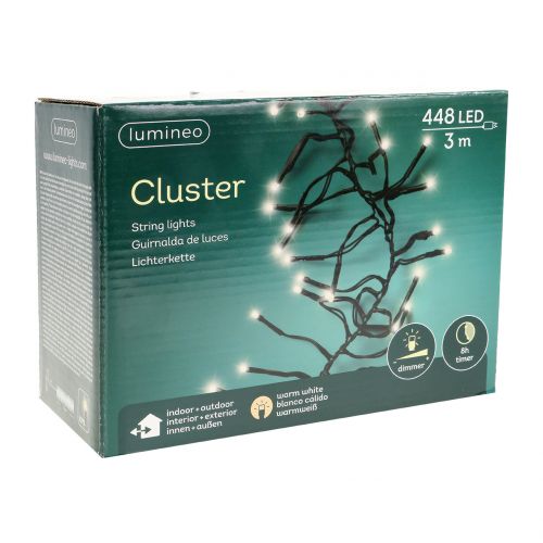 Artikel LED Lichterkette Schwarz, Warmweiß 448er für Außen 3m