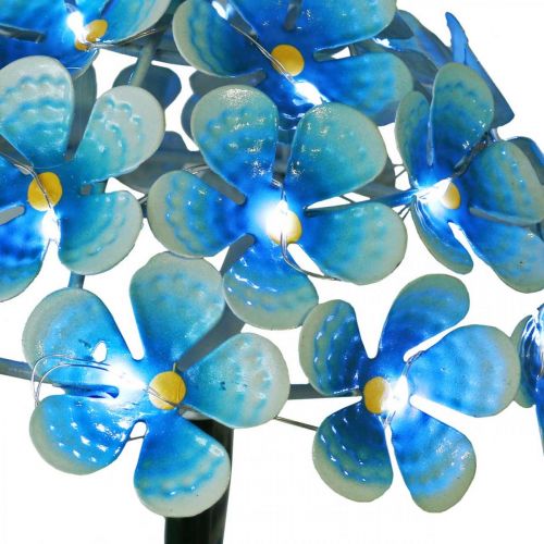 Artikel LED-Chrysantheme, Leuchtdeko für den Garten, Metalldeko Blau L55cm Ø15cm