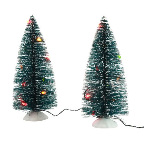 Floristik24 LED Weihnachtsbaum Mini künstlich Für Batterie 16cm 2St