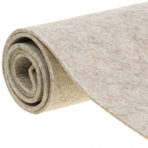 Tischläufer Filz Hirsch Natur 30cm x 120cm