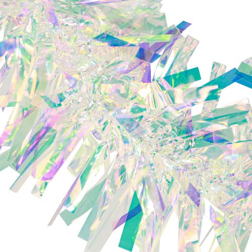 Artikel Lametta Girlande Weihnachten Silvester Irisierend 260cm