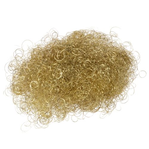 Artikel Gelocktes Lametta aus Kupferdraht Gold 50g zur Dekoration