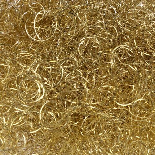 Gelocktes Lametta aus Kupferdraht Gold 50g zur Dekoration | Floristik24.ch