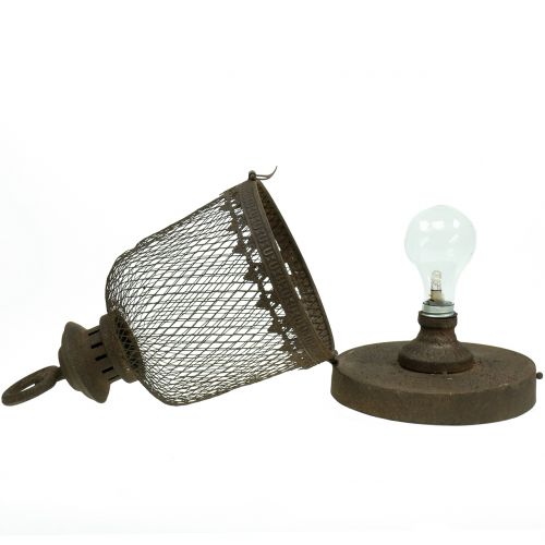 Floristik24 Deko Lampe Antik Ø16cm H29,5cm