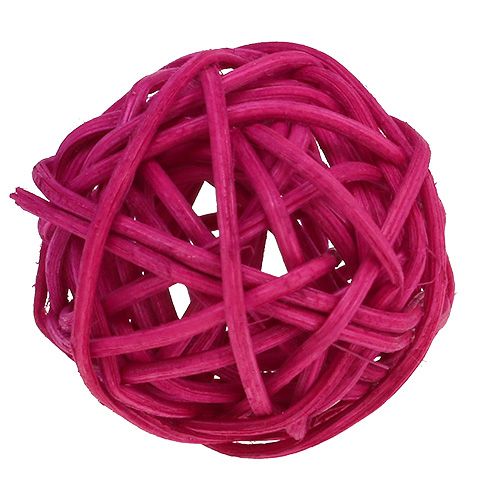 Floristik24 Lataball Sortiment 3cm Rosa/Pink/Flieder 72 St