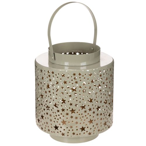 Metalllaterne mit Sternenmuster und Henkel Grün 31 cm online kaufen | Floristik24.ch