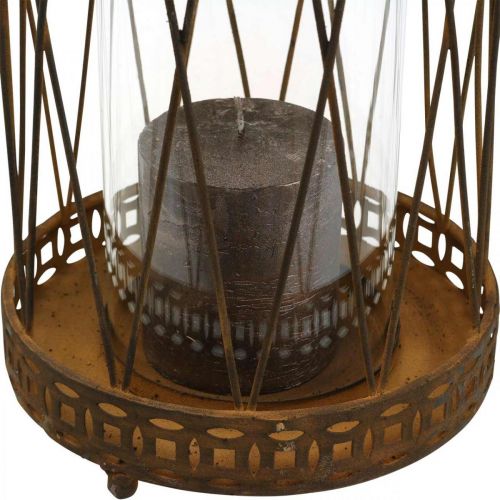 Floristik24 Laterne in Rost-Optik Windlicht Vintage Retro Ø17,5cm H43cm