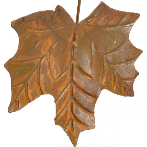 Floristik24 Herbst Deko Blätter Metall Rost-Optik L20cm 4St