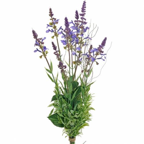 Künstlicher Lavendelstrauß, Deko-Lavendel Violett, Seidenblumen