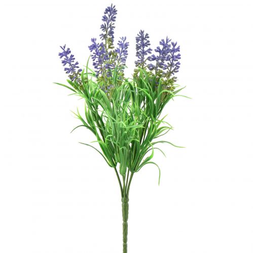 Floristik24 Künstlicher Lavendel Deko Lavendelzweige Pick Lila 33cm 4St