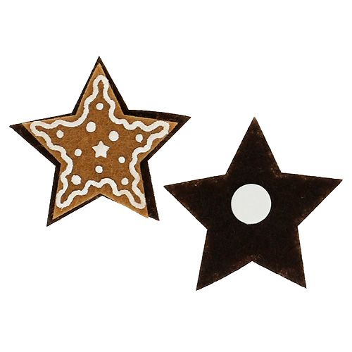 Lebkuchen Sterne 4,5cm zum Kleben 12St