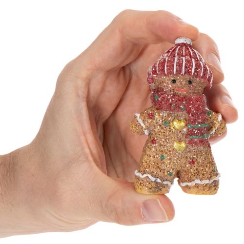 Dekofiguren Lebkuchenmännchen aus Kunststoff 8 cm 3er-Set | Floristik24.ch