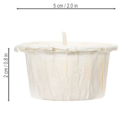 Artikel Teelicht in Papierhülle für festliche Anlässe und stimmungsvolle Momente Light One 4cm 50St