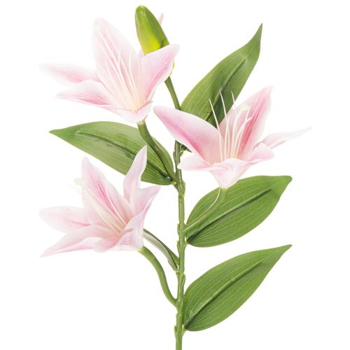 Künstliche Lilienblume 68 cm Rosa-Grün 3er-Set für Dekoration online kaufen | Floristik24.ch