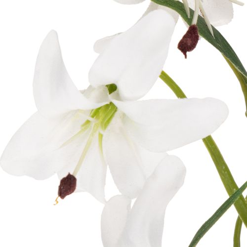 Künstliche Lilie Weiss 80cm Dekorationszweig Innenbereich | Floristik24.ch