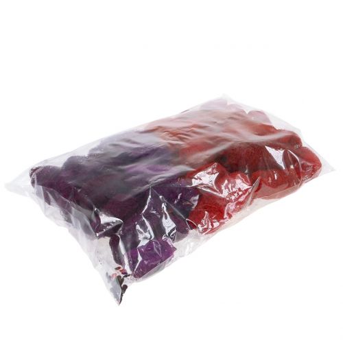 Floristik24 Luffa sortiert Violett, Weinrot 9cm – 12cm 50 St