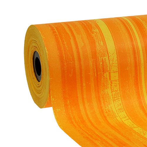 Floristik24 Manschettenpapier 25cm 100m Gelb/Orange