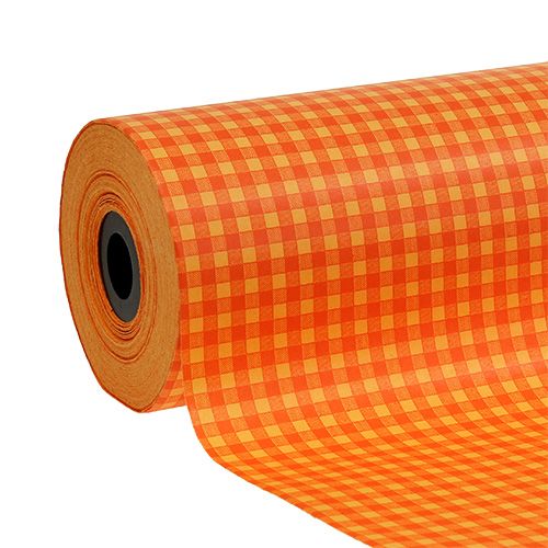 Artikel Manschettenpapier 25cm 100m Orange Karo