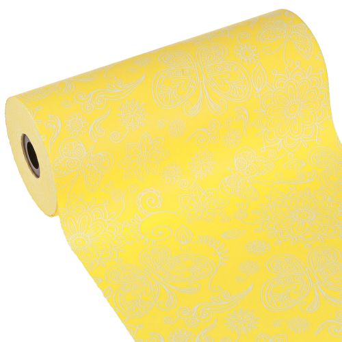 Manschettenpapier Gelb Weiß Summertime 25cm 100m