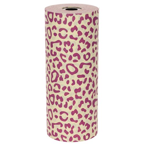 Manschettenpapier Leo-Muster Lila-Vanille 25cm 100m aus Papier | Floristik24.ch
