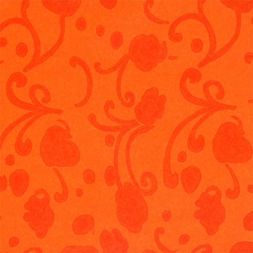 Artikel Manschettenpapier Orange mit Muster 25cm 100m