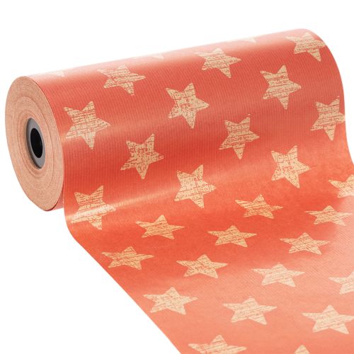 Manschettenpapier rot mit Sternenmuster 25 cm x 100 m für Floristik und Dekoration online kaufen | Floristik24.ch