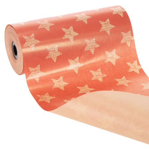 Manschettenpapier rot mit Sternenmuster 25 cm x 100 m für Floristik und Dekoration | Floristik24.ch