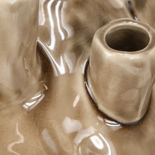 Artikel Maritime Vase Deko Korallen Design Braun Ø14,5cm H14cm