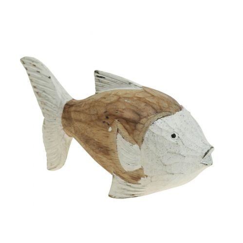 Artikel Maritime Deko Fisch Holz Holzfisch Shabby Chic 17×8cm