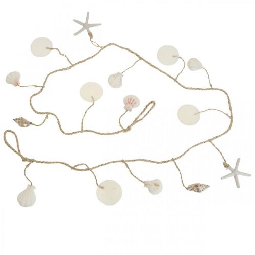 Artikel Maritime Deko Girlande Wandschmuck Muschelgirlande 130cm