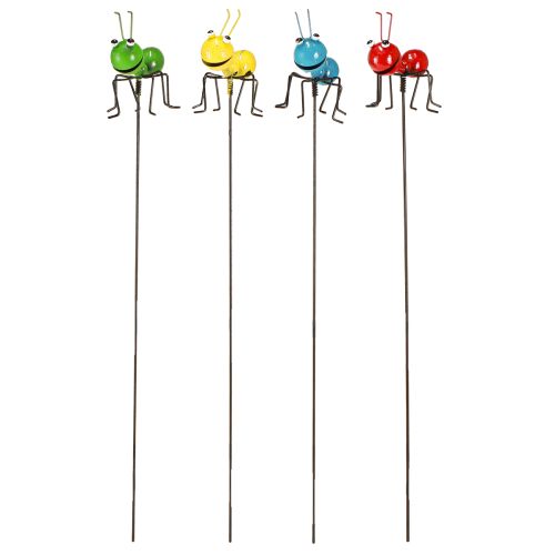 Artikel Metall Deko Ameise am Stab Gartendeko Sortiert 46cm 4 St