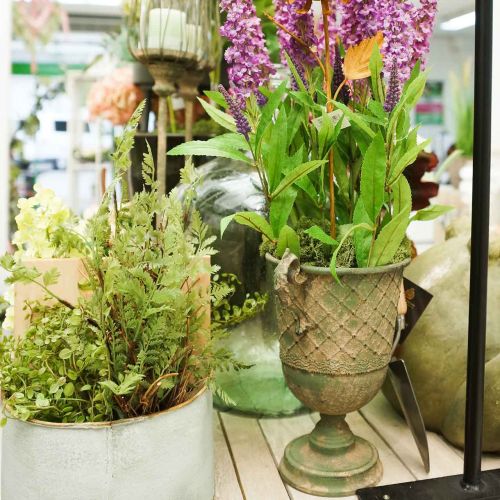 Floristik24 Metall-Kelch zum Bepflanzen, Pokal mit Henkeln, Pflanzgefäß Ø25cm H43cm