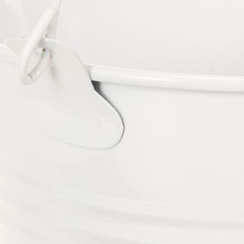 Metalleimer Weiß Ø12cm H10cm 8 St | Floristik24.ch