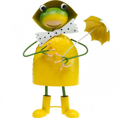 Floristik24 Frosch Dekofigur Gartendeko Regenfrosch Metall H35cm