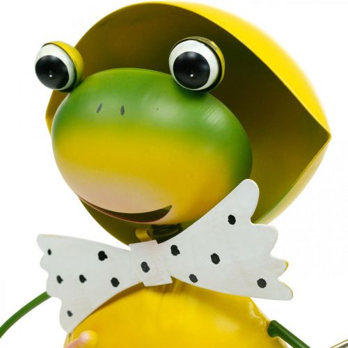 Artikel Frosch Dekofigur Gartendeko Regenfrosch Metall H35cm