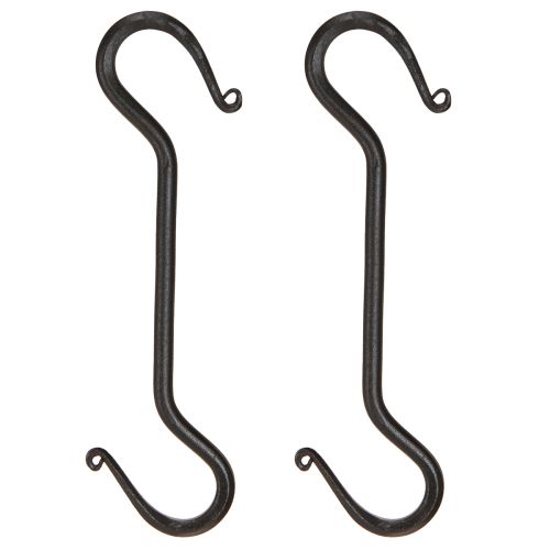 Floristik24 Metallhaken Schwarz Haken für Deko zum Hängen 21cm 2St