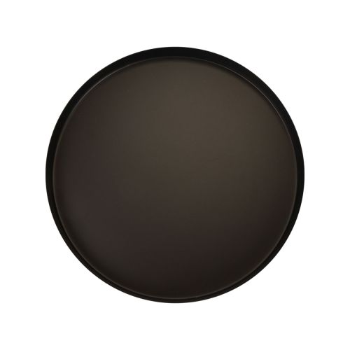 Metalltablett Rund Kerzentablett Schwarz Ø20cm H2,5cm 2St | Floristik24.ch