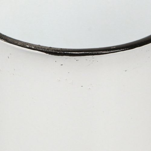 Floristik24 Metalltasse Pflanztasse Metall Weiß Schwarz Ø9cm 4St