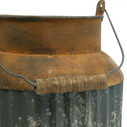 Floristik24 Deko Milchkanne Vintage Look Metall Pflanzgefäß Gartendeko H35cm