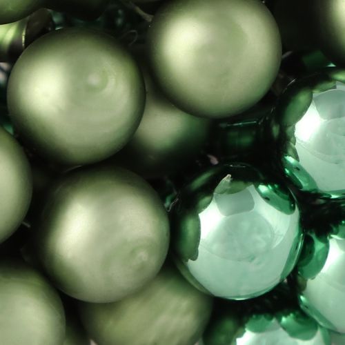 Artikel Mini Christbaumkugeln Glas am Draht Grün Ø1,5cm 140 St