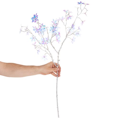Künstlicher Blütenzweig mit irisierenden Blüten 80cm | Floristik24.ch