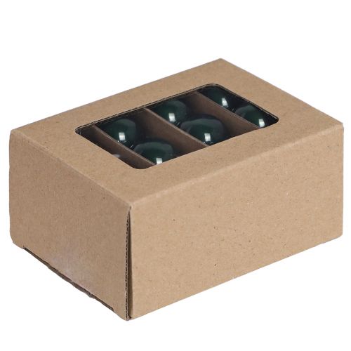 Artikel Mini Weihnachtskugeln Glas Grün Emaille Ø3cm 22 St