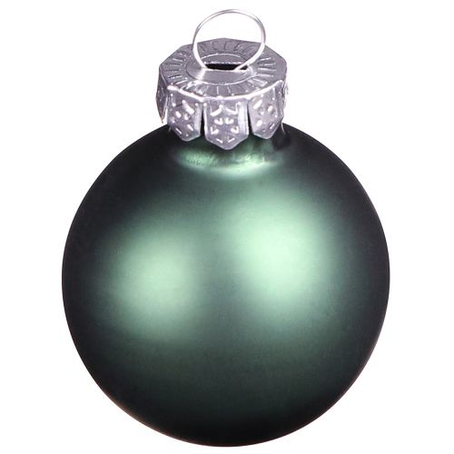 Mini Weihnachtskugeln Glas Grün Perlmuttgrau Ø3cm 22 St | Floristik24.ch