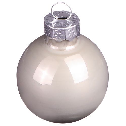 Mini Weihnachtskugeln Glas Grün Perlmuttgrau Ø3cm 22 St | Floristik24.ch